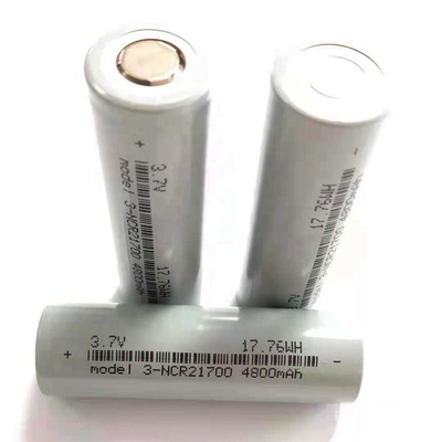 Cylindrical 21700 Lithium Ion Battery Cells Rechargeable 3.7V 5000Mah